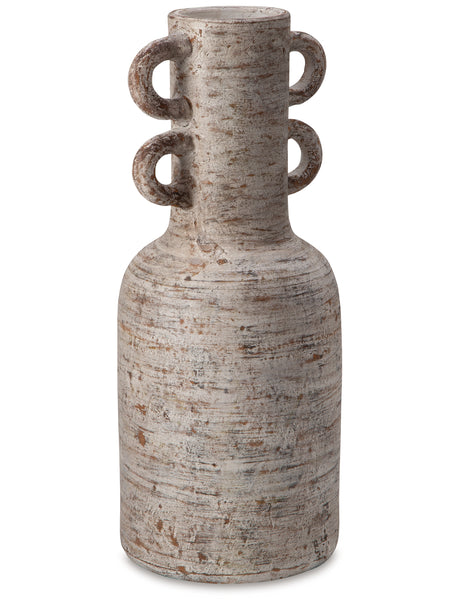 Wellbridge Distressed White Vase from Ashley Furniture - Luna Furniture