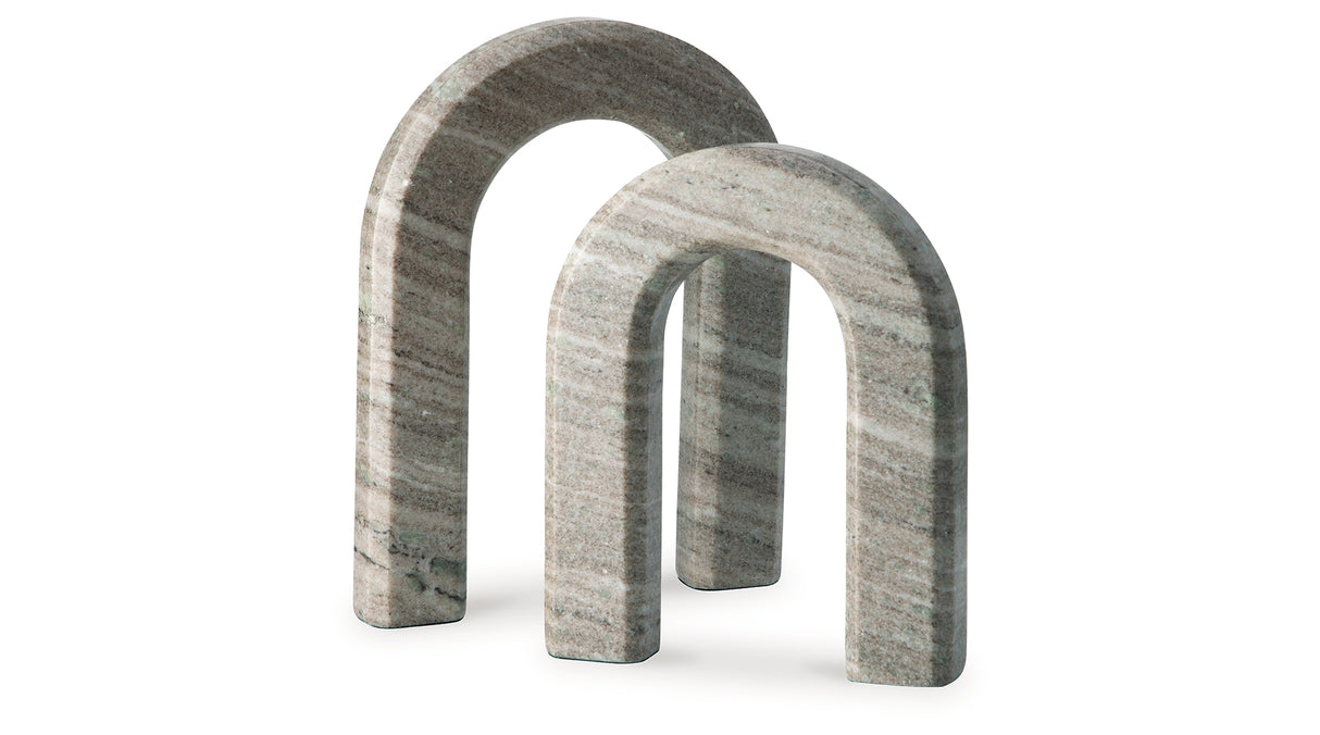 Keithton Taupe Sculpture Set from Ashley - Luna Furniture