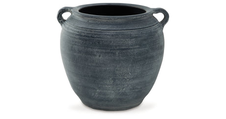 Meadie Distressed Blue Vase from Ashley Furniture - Luna Furniture