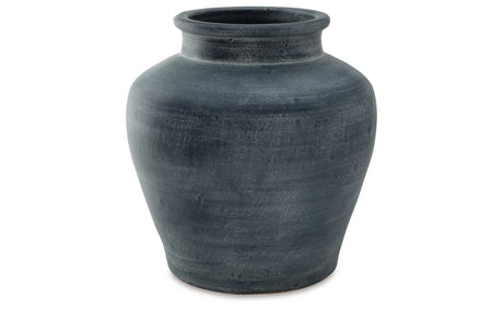 Meadie Distressed Blue Vase from Ashley Furniture - Luna Furniture