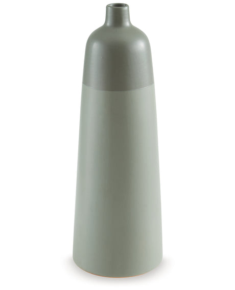 Peerland Sage Green Vase from Ashley Furniture - Luna Furniture