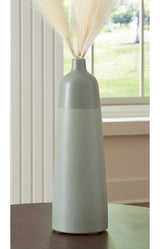 Peerland Sage Green Vase from Ashley Furniture - Luna Furniture