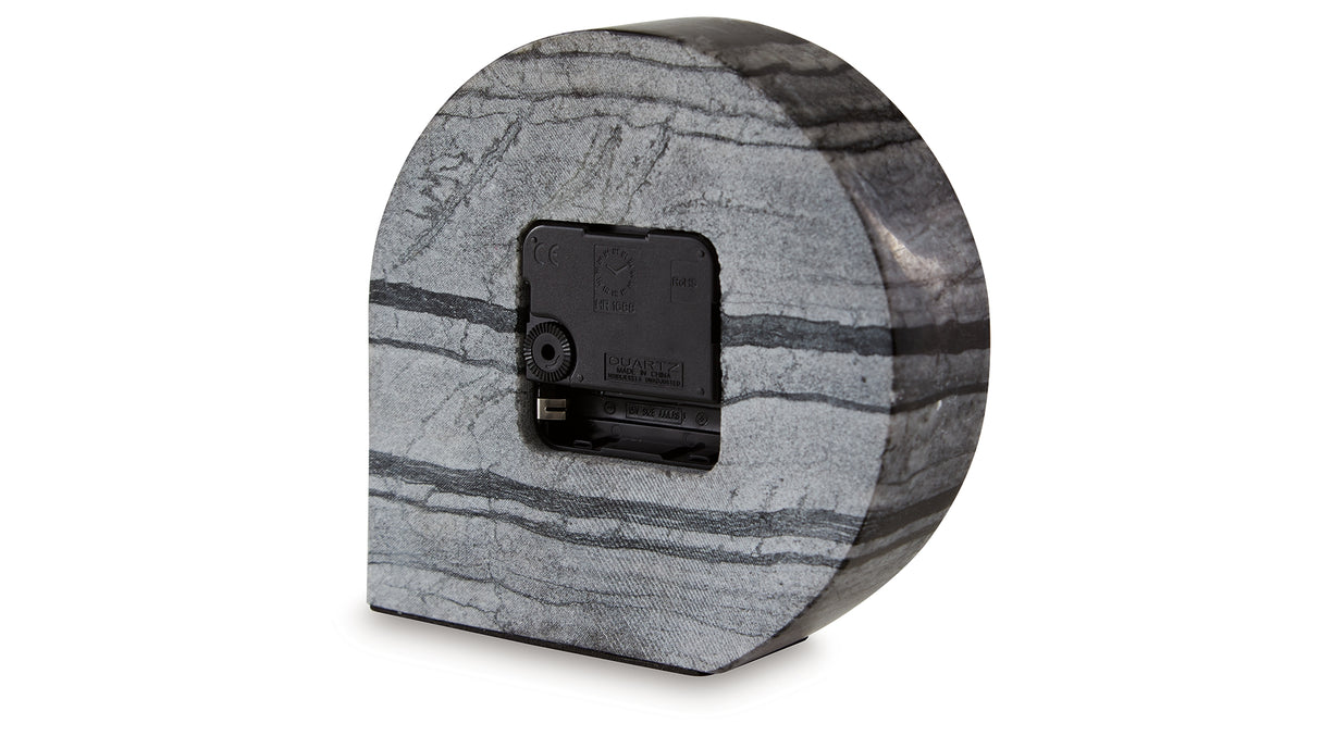 Janmour Black Table Clock from Ashley - Luna Furniture