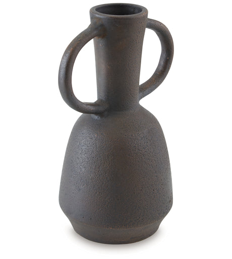 Aadeen Distressed Brown Vase from Ashley - Luna Furniture