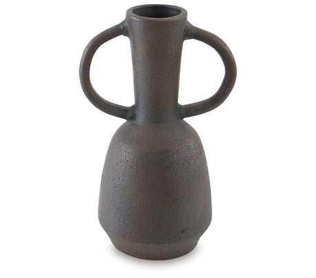 Aadeen Distressed Brown Vase from Ashley - Luna Furniture