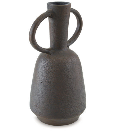 Aadeen Distressed Brown Vase from Ashley - Luna Furniture