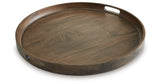 Webbworth Gray Brown Tray from Ashley Furniture - Luna Furniture