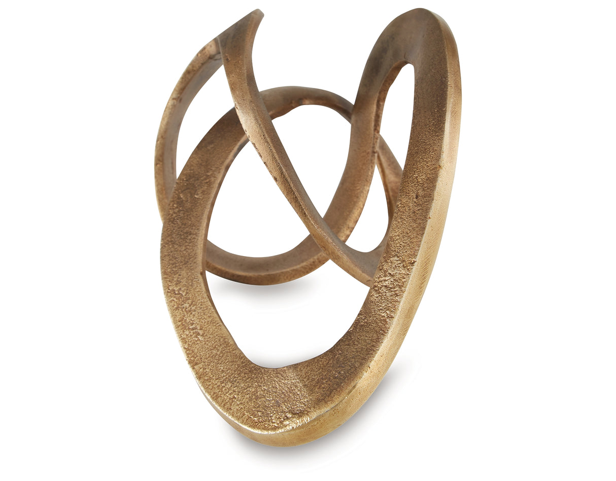 Dunnruck Antique Brass Finish Sculpture from Ashley - Luna Furniture