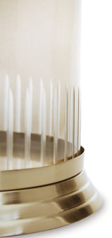 Aavinson Amber/Gold Finish Candle Holder from Ashley - Luna Furniture