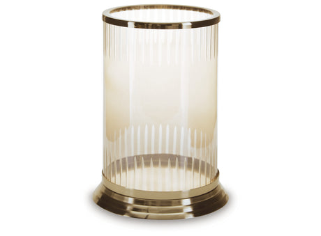Aavinson Amber/Gold Finish Candle Holder from Ashley - Luna Furniture