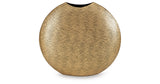Iansboro Antique Gold Finish Vase from Ashley Furniture - Luna Furniture