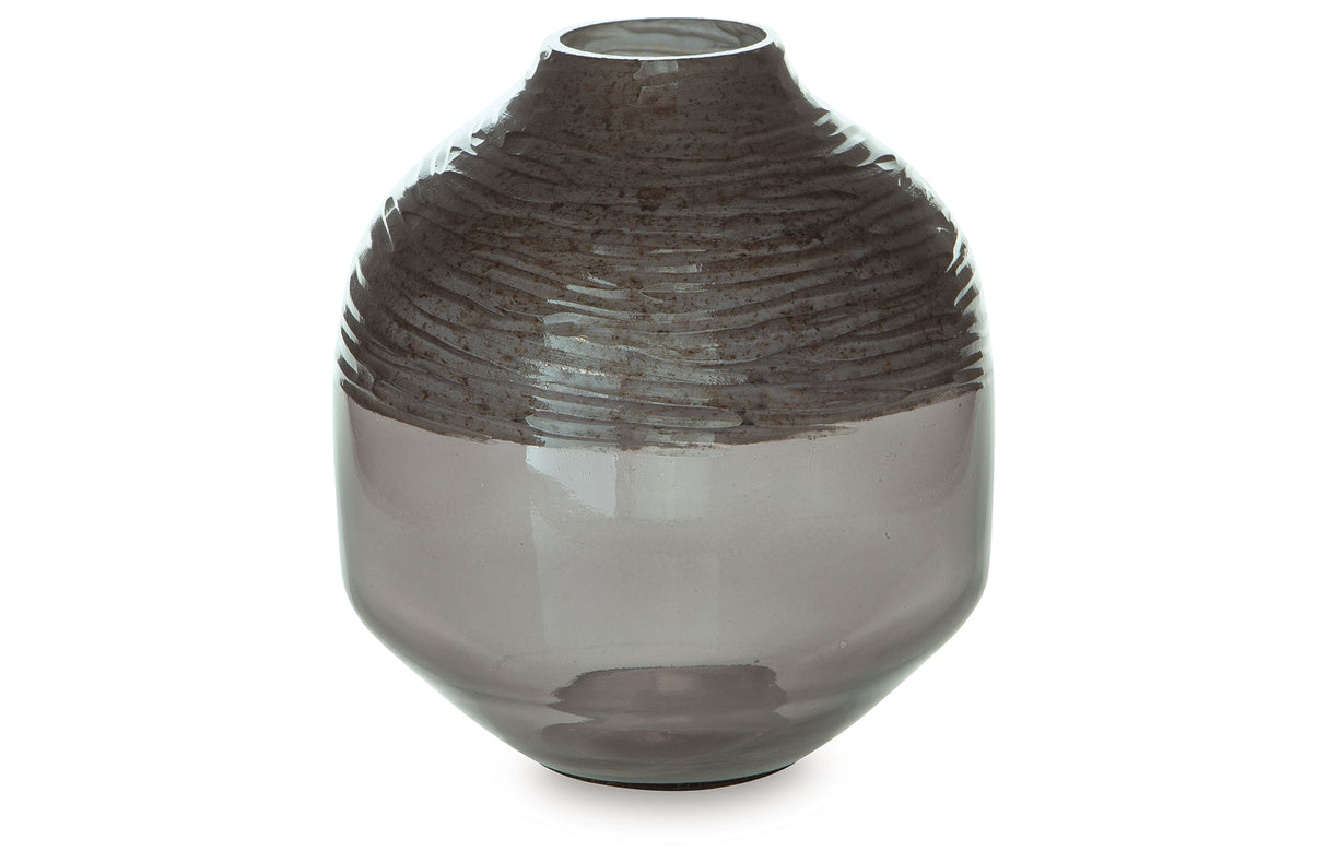 Harpwick Metallic Gray Vase from Ashley Furniture - Luna Furniture