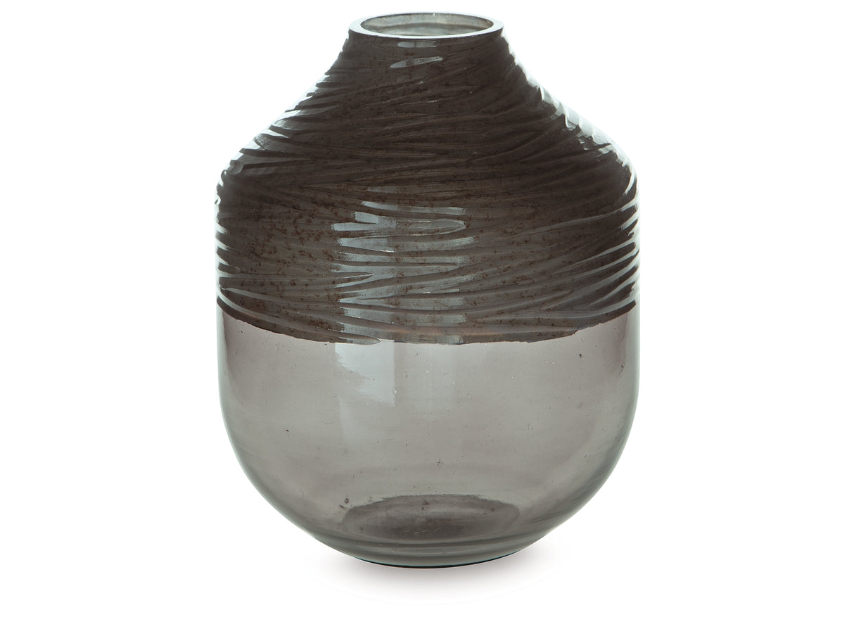 Harpwick Metallic Gray Vase from Ashley - Luna Furniture