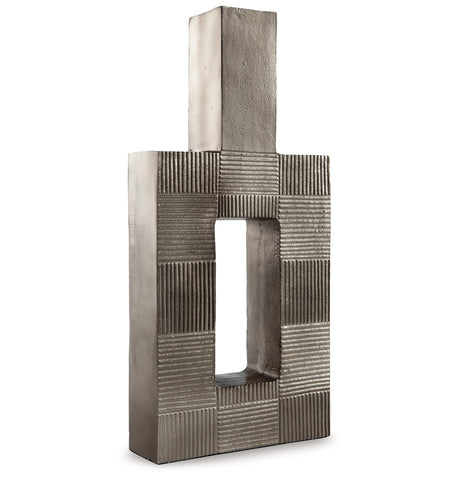 Wrengrove Antique Nickel Finish Vase from Ashley - Luna Furniture