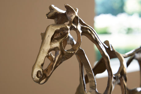 Grainville Antique Gold Finish Sculpture from Ashley - Luna Furniture