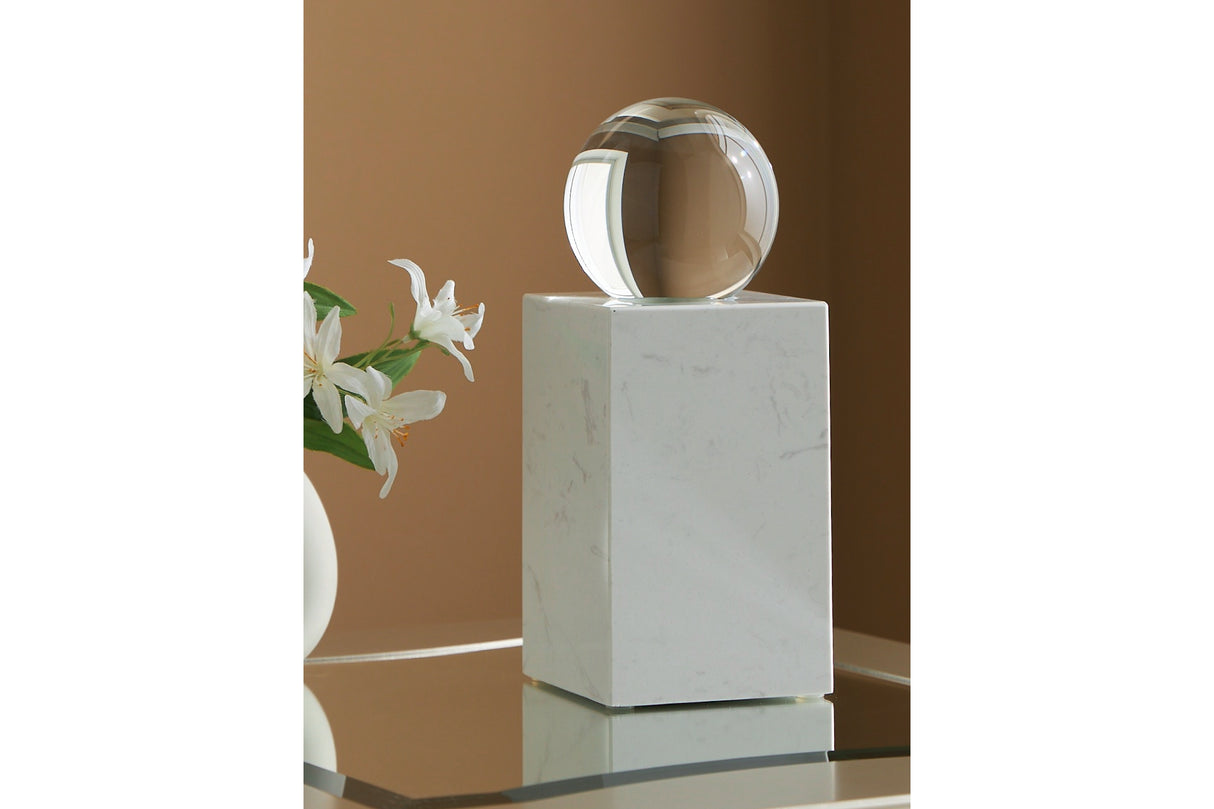 Sellner Clear/White Sculpture from Ashley - Luna Furniture