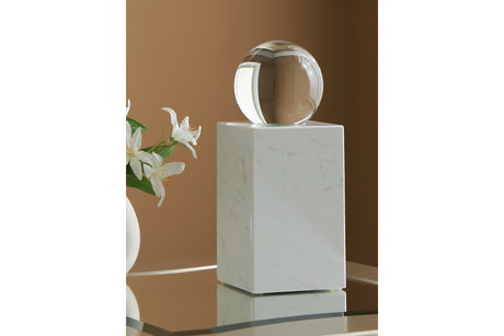 Sellner Clear/White Sculpture from Ashley - Luna Furniture