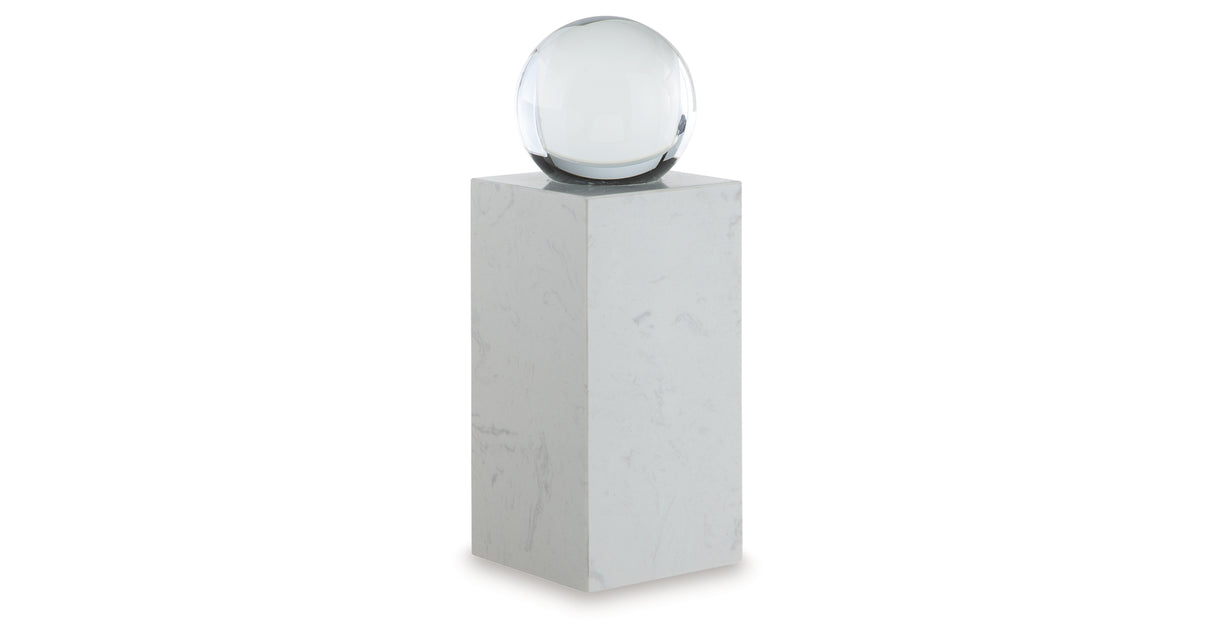 Sellner Clear/White Sculpture from Ashley - Luna Furniture