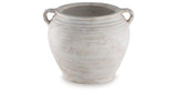 Meadie Distressed White Vase from Ashley Furniture - Luna Furniture
