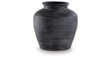 Meadie Distressed Black Vase from Ashley - Luna Furniture