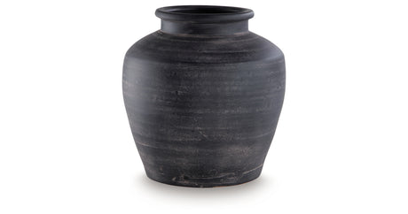 Meadie Distressed Black Vase from Ashley - Luna Furniture
