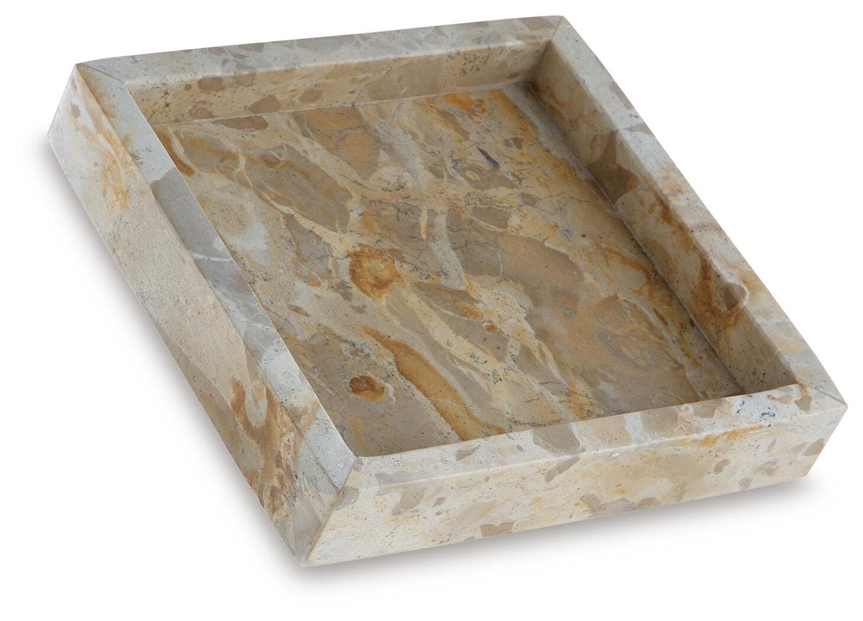Edurton Light Beige Tray from Ashley - Luna Furniture