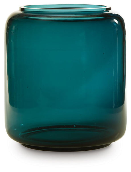 Inisland Teal Vase from Ashley Furniture - Luna Furniture
