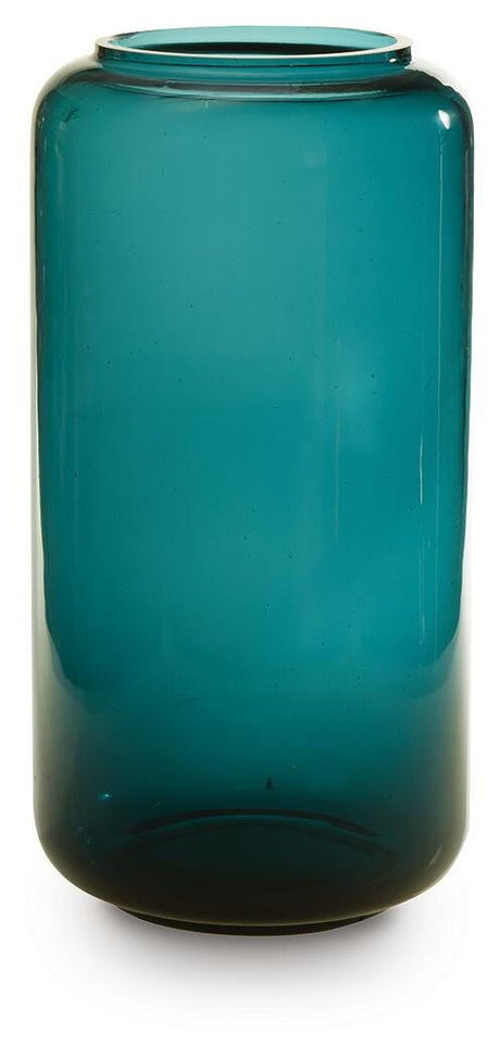 Inisland Teal Vase from Ashley Furniture - Luna Furniture