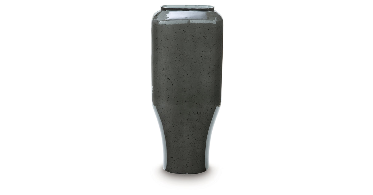Kierlain Gray/Black Vase from Ashley Furniture - Luna Furniture
