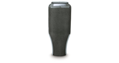 Kierlain Gray/Black Vase from Ashley Furniture - Luna Furniture