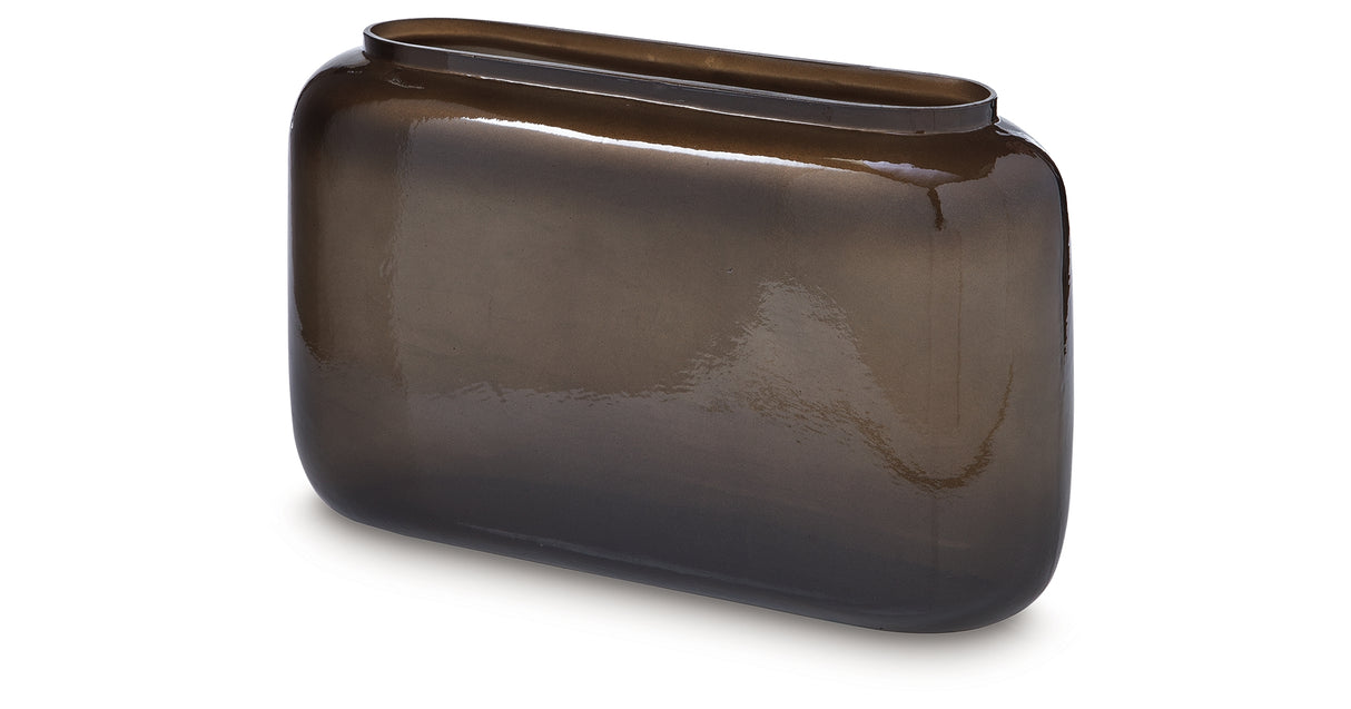 Sumner Gray/Gold Finish Vase from Ashley - Luna Furniture