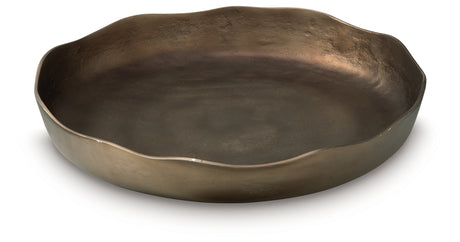 Wallmen Champagne Gold Finish Tray from Ashley - Luna Furniture