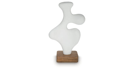 Lavarsen White/Brown Sculpture from Ashley Furniture - Luna Furniture