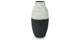 Girtha Antique White/Black Vase from Ashley Furniture - Luna Furniture