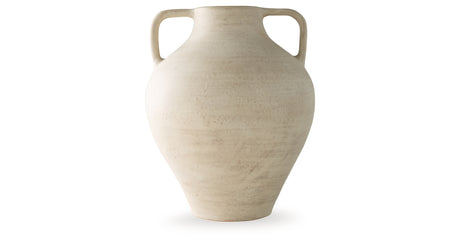 Justy Antique Beige Vase from Ashley Furniture - Luna Furniture