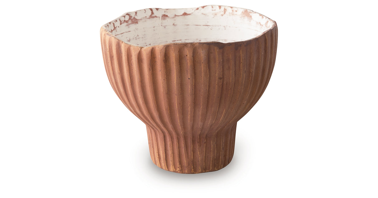 Orban Sienna/White Vase from Ashley - Luna Furniture