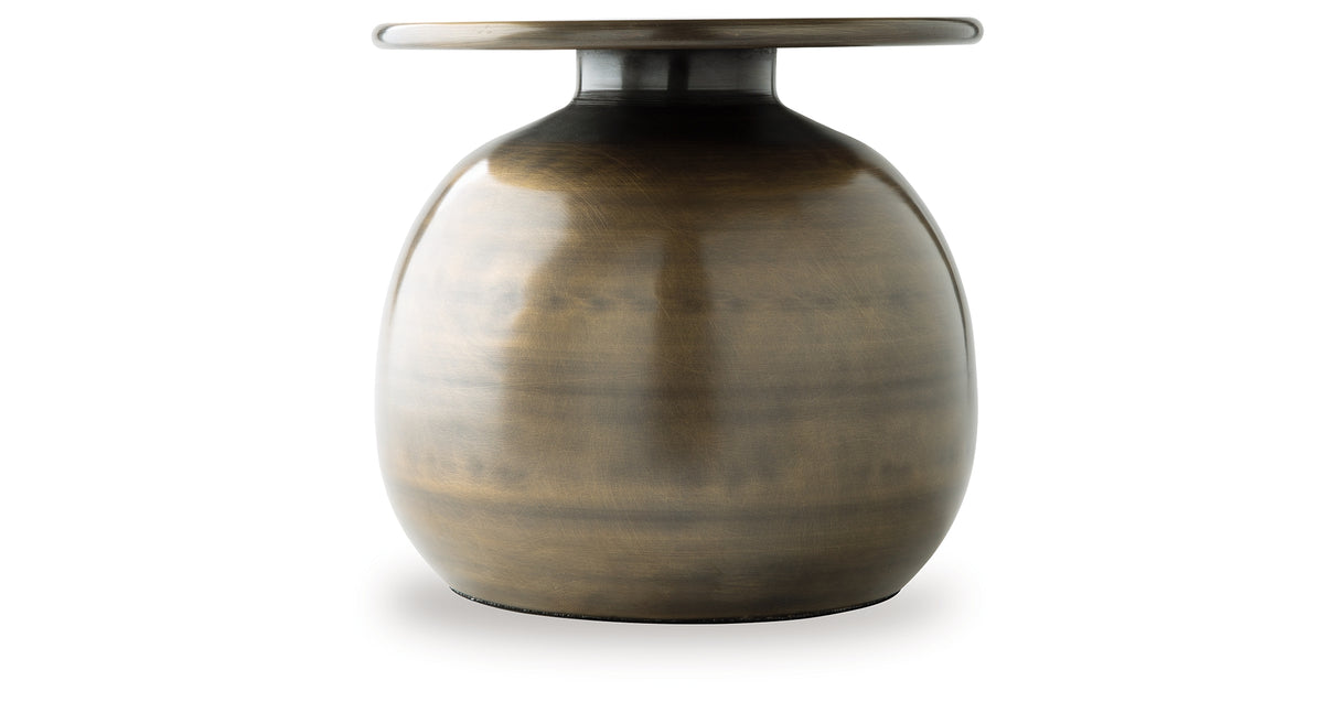 Fedorleigh Antique Brass Finish Vase from Ashley - Luna Furniture