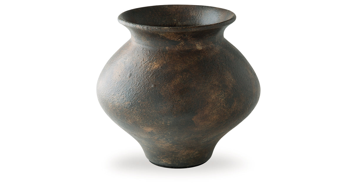 Laddlow Antique Brown Vase from Ashley Furniture - Luna Furniture