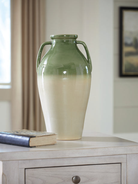 Andorbury Green/Beige Vase from Ashley Furniture - Luna Furniture
