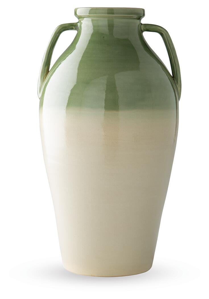 Andorbury Green/Beige Vase from Ashley - Luna Furniture