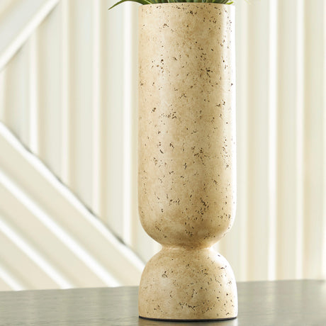 Bryons Beige Vase from Ashley - Luna Furniture