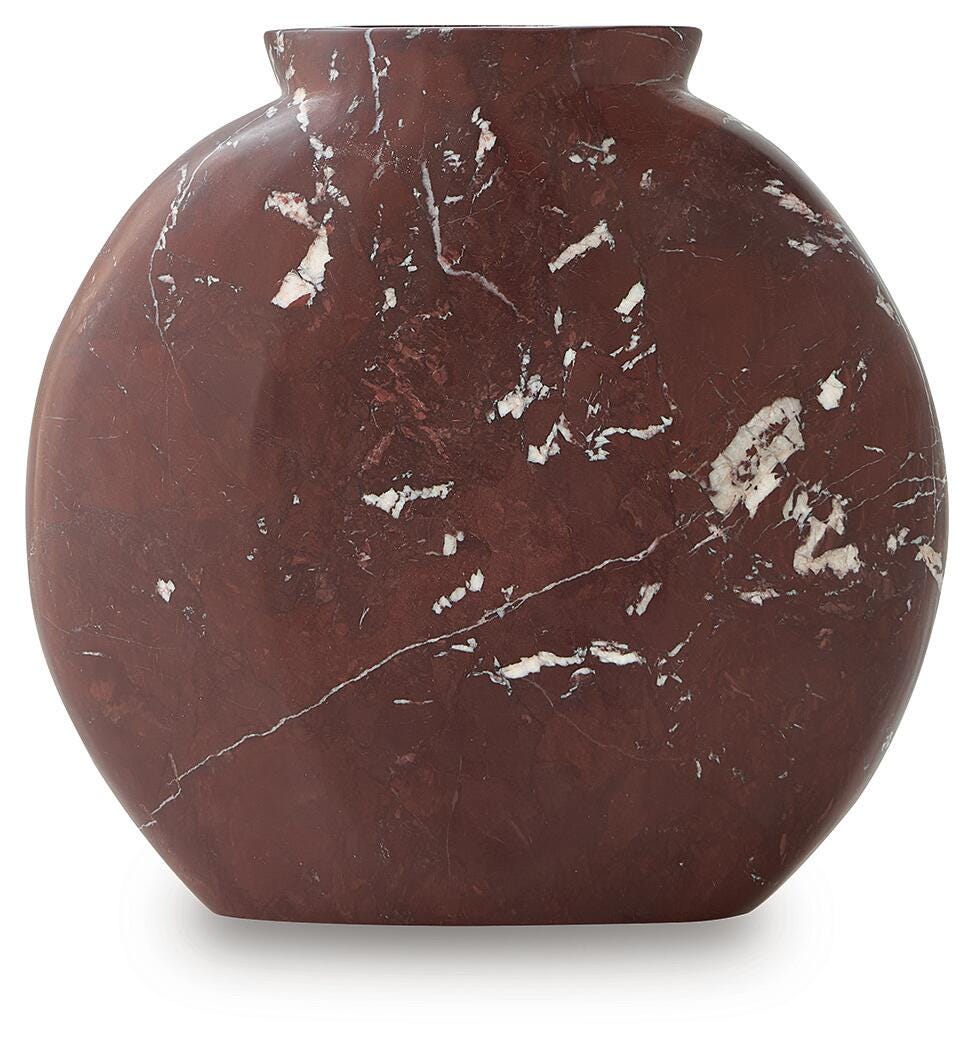 Dashner Red/White Vase from Ashley - Luna Furniture