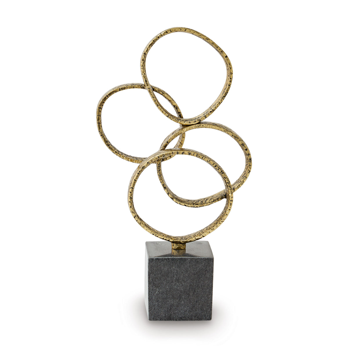 Wellcott Gold Finish/Black Sculpture