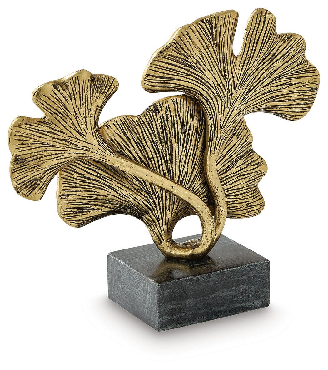 Collridge Gold Finish/Black Sculpture from Ashley - Luna Furniture