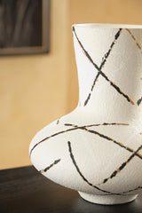 Brockford Cream/Black/Brown Vase from Ashley - Luna Furniture