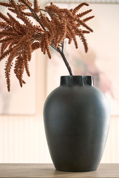 Kaslett Antique Black Vase from Ashley - Luna Furniture