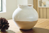 Vercott Cream/Tan Vase from Ashley - Luna Furniture