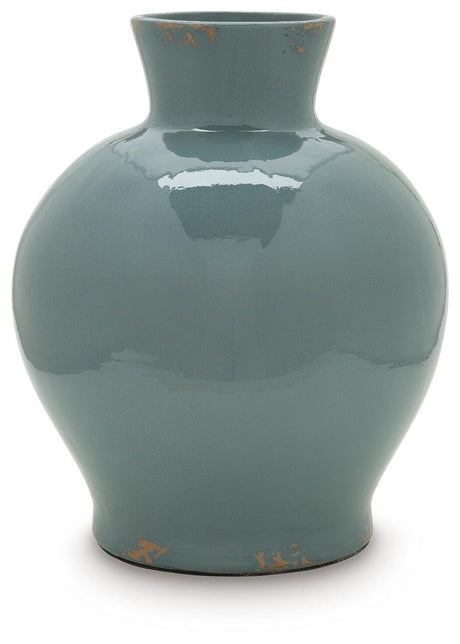 Giliburgh Antique Blue Vase from Ashley - Luna Furniture