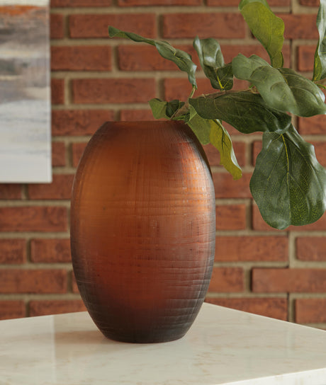 Embersen Amber Vase from Ashley - Luna Furniture