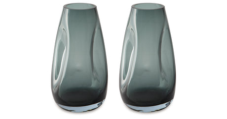 Beamund Teal Blue Vase from Ashley - Luna Furniture
